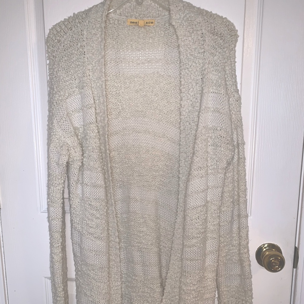 Women’s textured cardigan (mid thigh length)